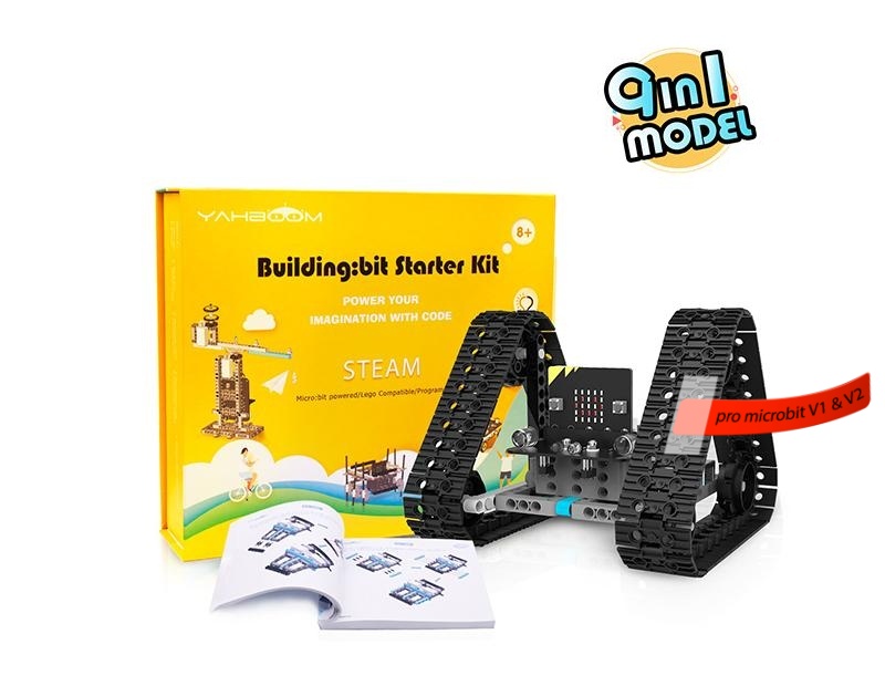 Yahboom Building:bit Block kit stavebnice hi-tech robotů 9v1 pro LEGO® (bez micro:bit)