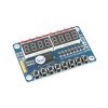 Ovládací panel TM1638 s kabelem - displej, LED, tlačítka zepředu