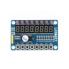 Ovládací panel TM1638 s kabelem - displej, LED, tlačítka zvrchu