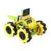 Micro:bit Mecanum bugina s pohybem 360° - bez modulu micro:bit žlutá kola zboku 1