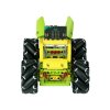 Micro:bit Mecanum bugina s pohybem 360° - bez modulu micro:bit černá kola zepředu