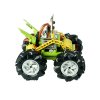 Micro:bit Mecanum bugina s pohybem 360° - bez modulu micro:bit černá kola zboku