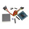 8x8 LED Matrix červená s MAX7219 - DIY Kit