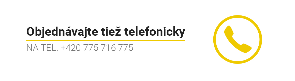 Objednavajte tiez telefonicky