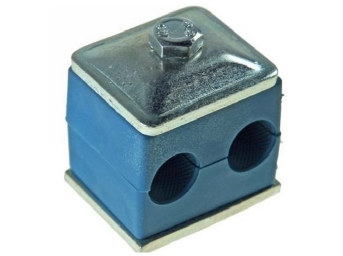 2129 drzak hydraulickych trubek pro dve trubky 12 mm