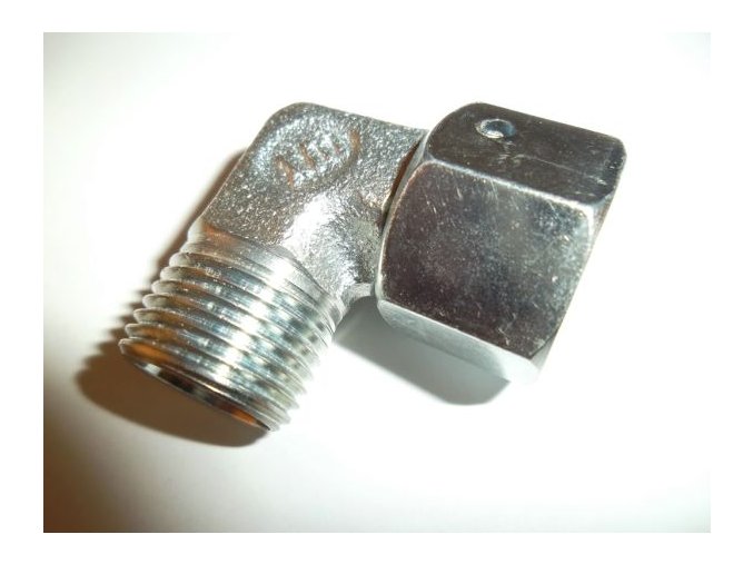 L spojka nastaviteľná s tesniacim kužeľom s '' O '' krúžkom M22x1,5 LSSO2 15L