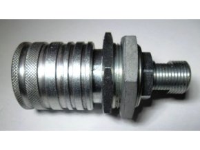 Rýchlospojka ISO 12,5 zásuvka M18x1,5 na panel so závitom a maticou