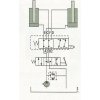 Hydraulická výhybka. Tretia funkcia na nakladač. Ventil pre tretiu funkciu. 6/2 cestný elektrohydraulický ventil 12 VDC 50 l / min G3 / 8 "