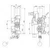 Hydraulický rozvádzač dvojrýchlostný "TURBO" pre štiepačky dreva P81-Rs-G12