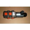 Hydraulická výhybka. Tretia funkcia na nakladač. Ventil pre tretiu funkciu. 6/2 cestný elektrohydraulický ventil 24 VDC 90 l / min.