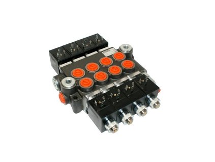 Hydraulický rozvádzač elektricky ovládaný 4/40 24V