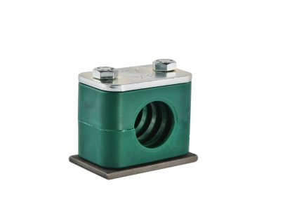 Príchytka na trubku 1x22mm čierna