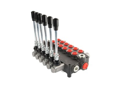 Hydraulický rozvádzač 6 sekciový 80L min HLR