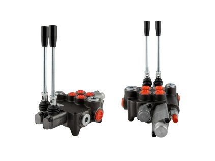 Hydraulický rozvádzač 2- sekciový 80L/min originál na štiepačku dreva TURBO