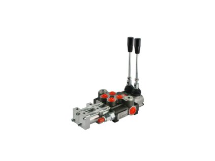 Hydraulický rozvádzač 2- sekciový 40L/min ovládaný vzduchom