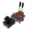 Hydraulický rozvádzač elektricky ovládaný 2/60 24V s kombinovaným ručným ovládaním