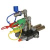 Hydraulický rozvádzač 2- sekciový 40L/min lanovod + rýchlospojky samec