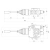 Hydraulický rozvádzač 2 sekciový 80L min joystic