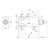 Brzdiaci ventil jednostranný 3 8 counterbalance VBCL,40L min schéma 1