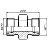 Spojka priama redukovaná M27x2 M27x2