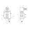 Hydraulický rozvádzač 1 sekciový 40L min H schéma 1