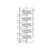 Hydraulický rozvádzač 5 sekciový 80L min HLR schema 1