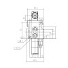 Hydraulický rozvádzač 1 sekciový 40L min s plávajúcou polohou schéma