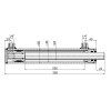 Hydraulický valec výsuv 200mm, 40 22 200 bez oka schéma