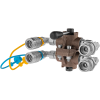 Hydraulický ventil 6 cestný 1 2 centrálne otvorený s rýchlospojkami