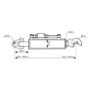 Hydraulický tretí bod Kat 3 CBM 3 3 650 mm schéma