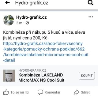 Potřebujeme čistit sklady a přebírají nám tu kombinézy, při vyšším počtu do košíku dáme slevu stačí napsat.