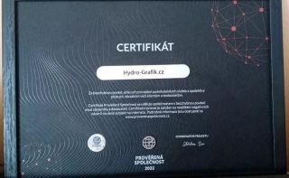 Děkujeme za ocenění :) vážíme si toho a vás, našich zákazníků :) hydro-grafik.cz