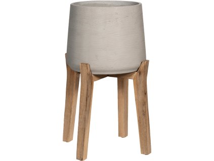 Kvetináč ROUGH Patt XL s nohami 31/44 cm, sivá