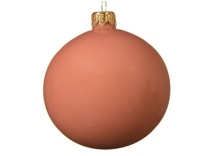 Sklenená vianočná guľa matná púdrová ružová set 10cm HydroFlora Bratislava