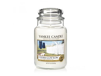 Sviečka veľká Yankee Candle Clean Cotton 623g