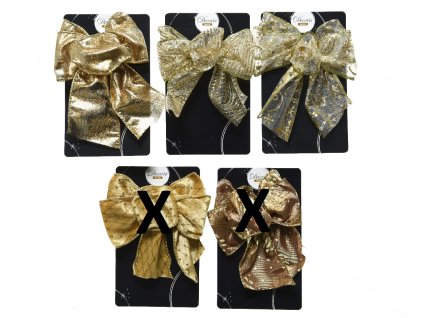 Vianočná mašľa zo stuhy na stromček zlatá a na vianočné dekorácie HydroFlora Bartislava