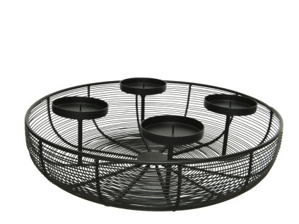 Kovový adventný svietnik