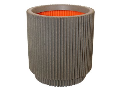Kvetináč Capi Nature Groove NL V38cm