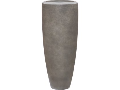 Baq Nucast Cylinder Elephant Grey – interiérový kvetináč z prírodného kompozitu s matným povrchom