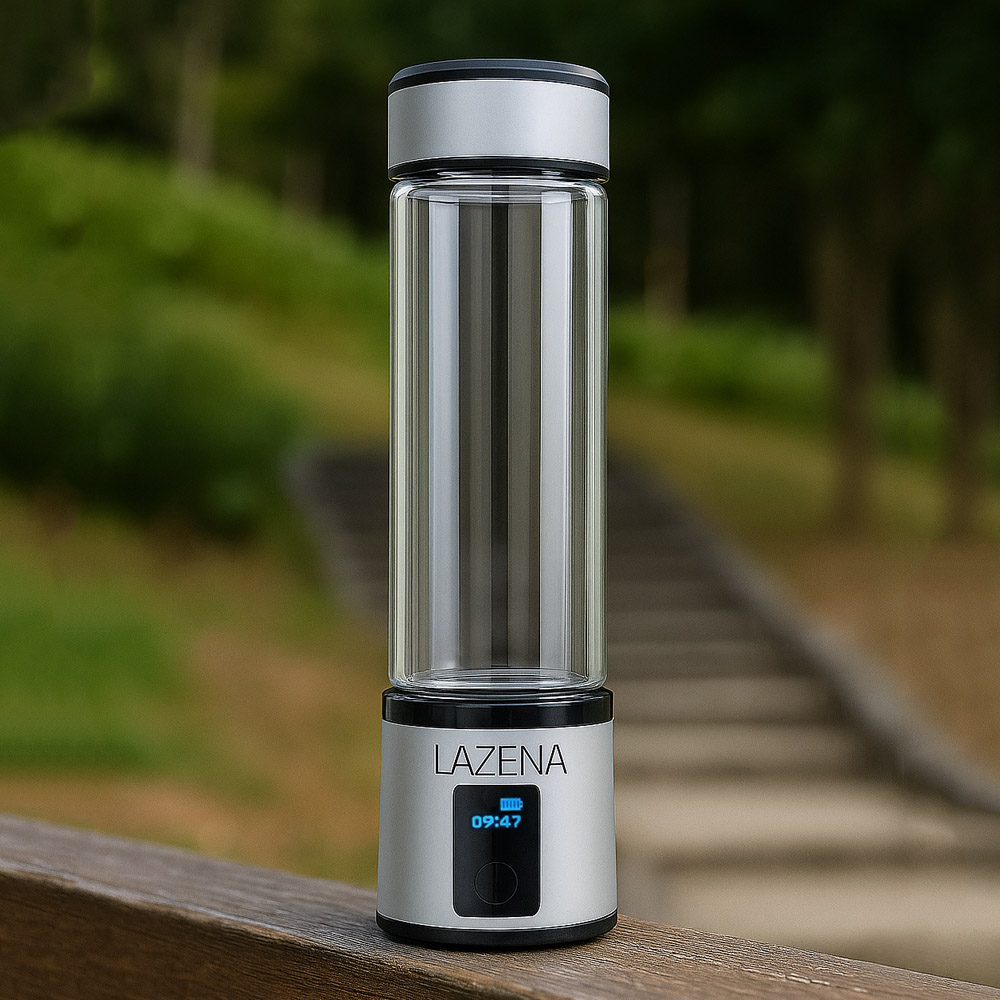 Best hydrogen water bottle LAZENA HB-H06, molecular hydrogen wasserflasche for home