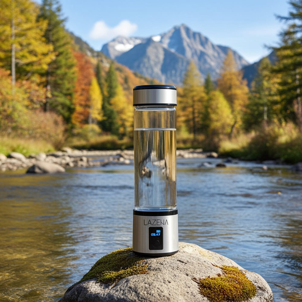 Hydrogen infused water, acqua all’idrogeno made with LAZENA HB-H06