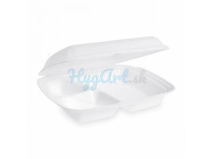 Menu box (XPS) 3dielny biely 241 x 207 x 69 mm 570ml [125 ks]
