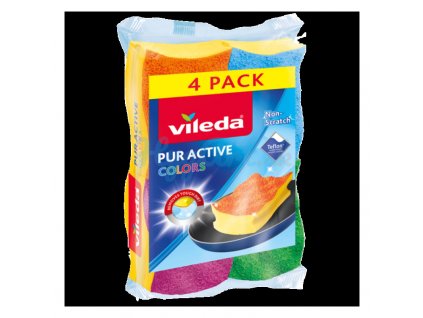 VILEDA Pur active Colors hubka 3 + 1 ks Grátis