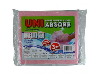 Handra Uniabsorb 38x34 cm, Fmix bal. 3ks fólia