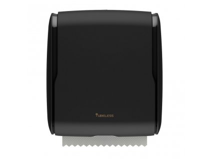 tubeless exec black folded handtowels dispenser front 1024x1024