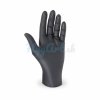 Rukavice nitrilové čierne, nepúdrované veľkosť L  100 ks