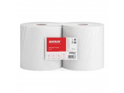 458637 katrin industrial wipes roll extra large 1040 sheets 2 ply sack