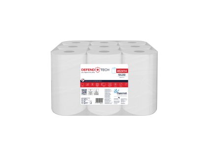 Papírové ručníky v roli MINI PAPERNET 2vr, celulóza, bílá 50m, 9ks/bal