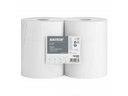 16365 katrin plus jumbo toilet paper roll medium 180 meters 2 ply sack