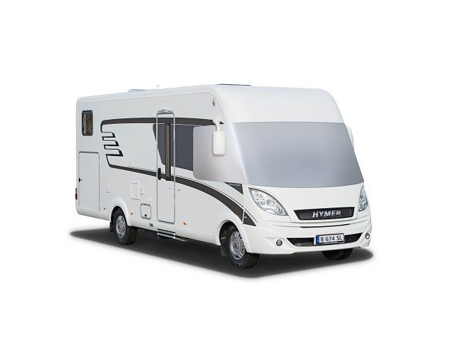 Zimní izolační clona čelního skla B-SL (do roku 2017), B-Premiumline, Duomobil, B-Class od roku 2013 (bez kolejnice)